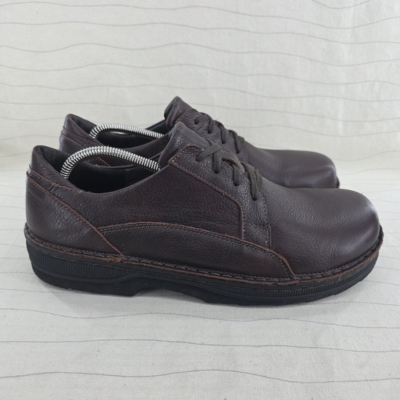 NAOT Mens Olaf Lace‑Up Dark Brown Leather Shoes Made in Israel Size 13 US/ 46 EU main image 8